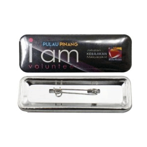 Printed Rectangular Name Badge